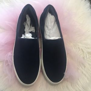 Navy blue Jslide Satin shoes